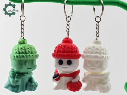 Digital Downloads Cobotech Cute Twisty Ghost Ornament - Christmas Ornaments - Christmas Decor - Christmas Gifts - Cute Ghost Christmas Ornaments and Gifts