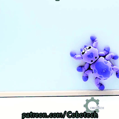 Cobotech-Playful Spider Buddy Articulated Keychain_11.gif