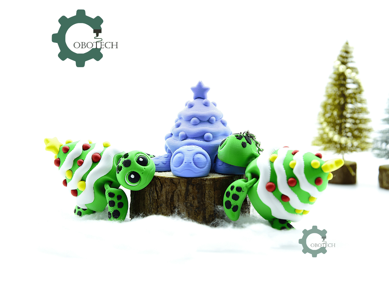 Cobotech-Christmas Turtle Ornament Articulated Keychain_07.png