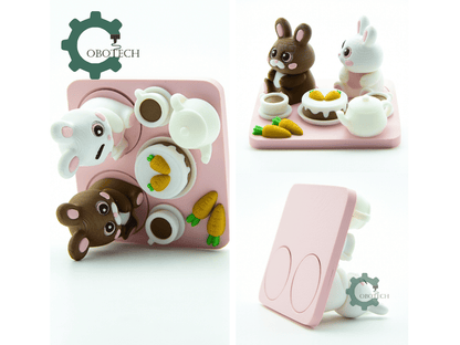 Cobotech-Spring Bunny Picnic Articulated Keychain_02.png