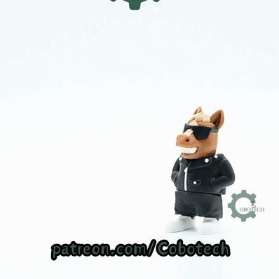 Cobotech-Cool Urban Horse Articulated Keychain_10.gif