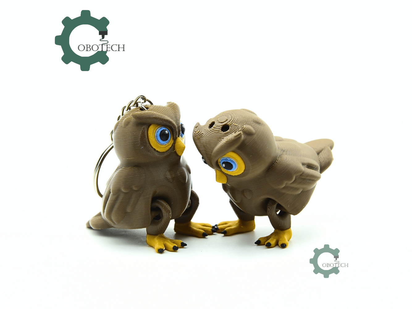 Cobotech-Curious Owl for Animal Lovers Articulated Keychain_08.png