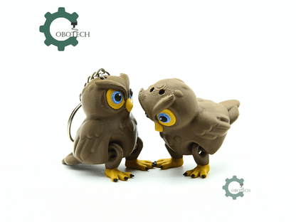 Cobotech-Curious Owl for Animal Lovers Articulated Keychain_08.png