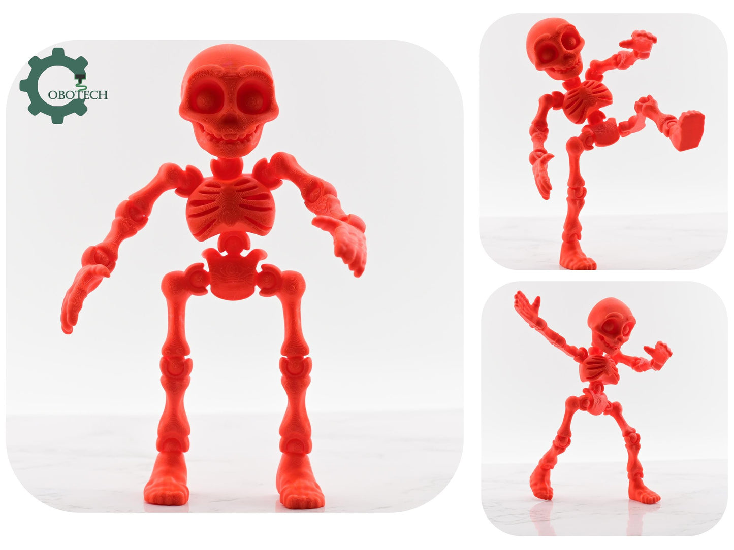 Digital Downloads Cobotech Articulated Skeleton Dummy - Fully Poseable Skeleton - Fun Cobotech Halloween Toys - Unique Halloween Gifts - Halloween Decor