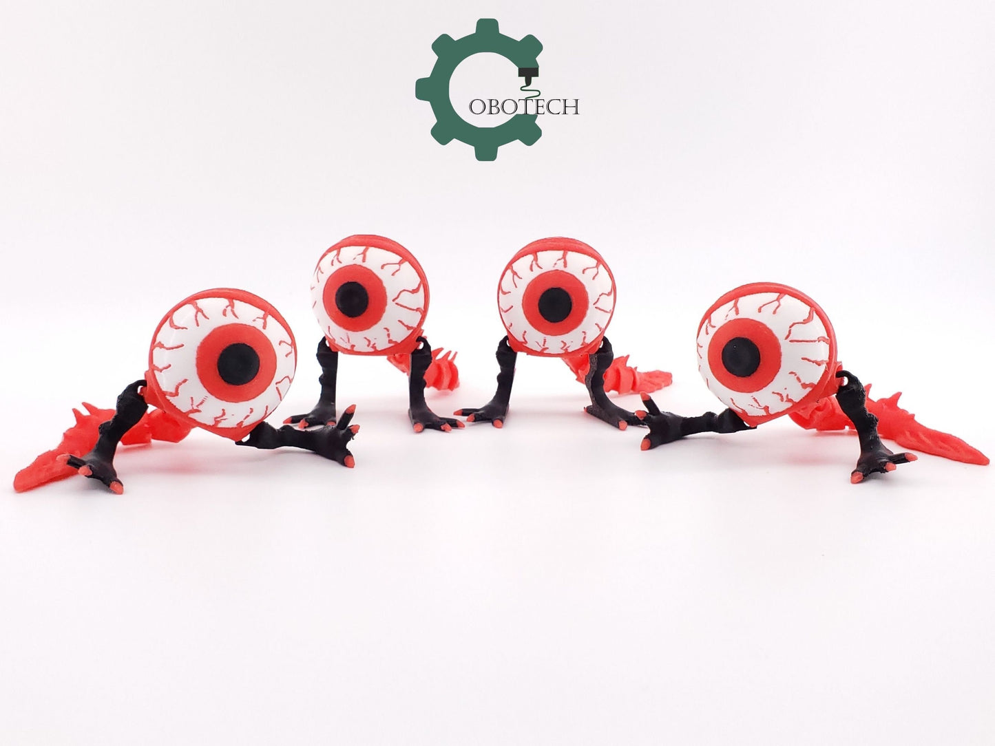 3D Print Articulated Eye Monster by Cobotech, Eye Monster, Articulated Toys, Desk Decor, Cool Gift