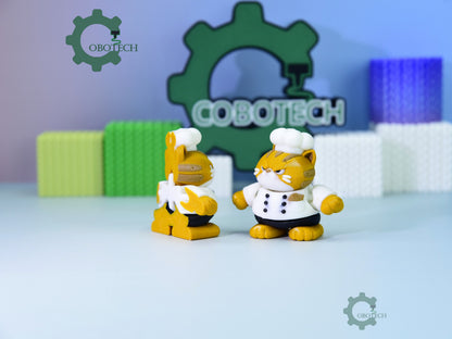 Cobotech-Grumpy Cat Chef Articulated Keychain_05.jpg