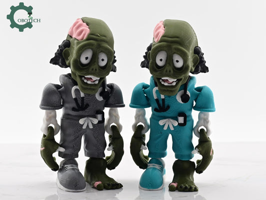 Digital Downloads Cobotech Articulated Zombie Nurse - Nurse Graduation Gifts - Fun Cobotech Halloween Toys - Unique Halloween Gifts - Halloween Decor