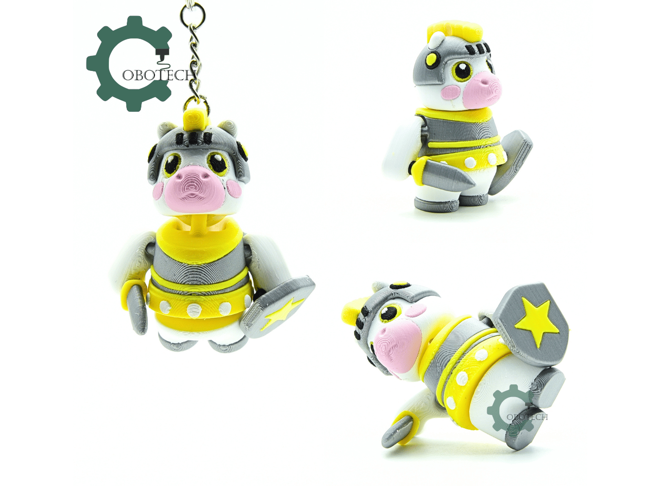 Cobotech-Cute Warrior Horse Articulated Keychain_02.png