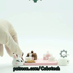 Cobotech-Spring Bunny Picnic Articulated Keychain_09.gif
