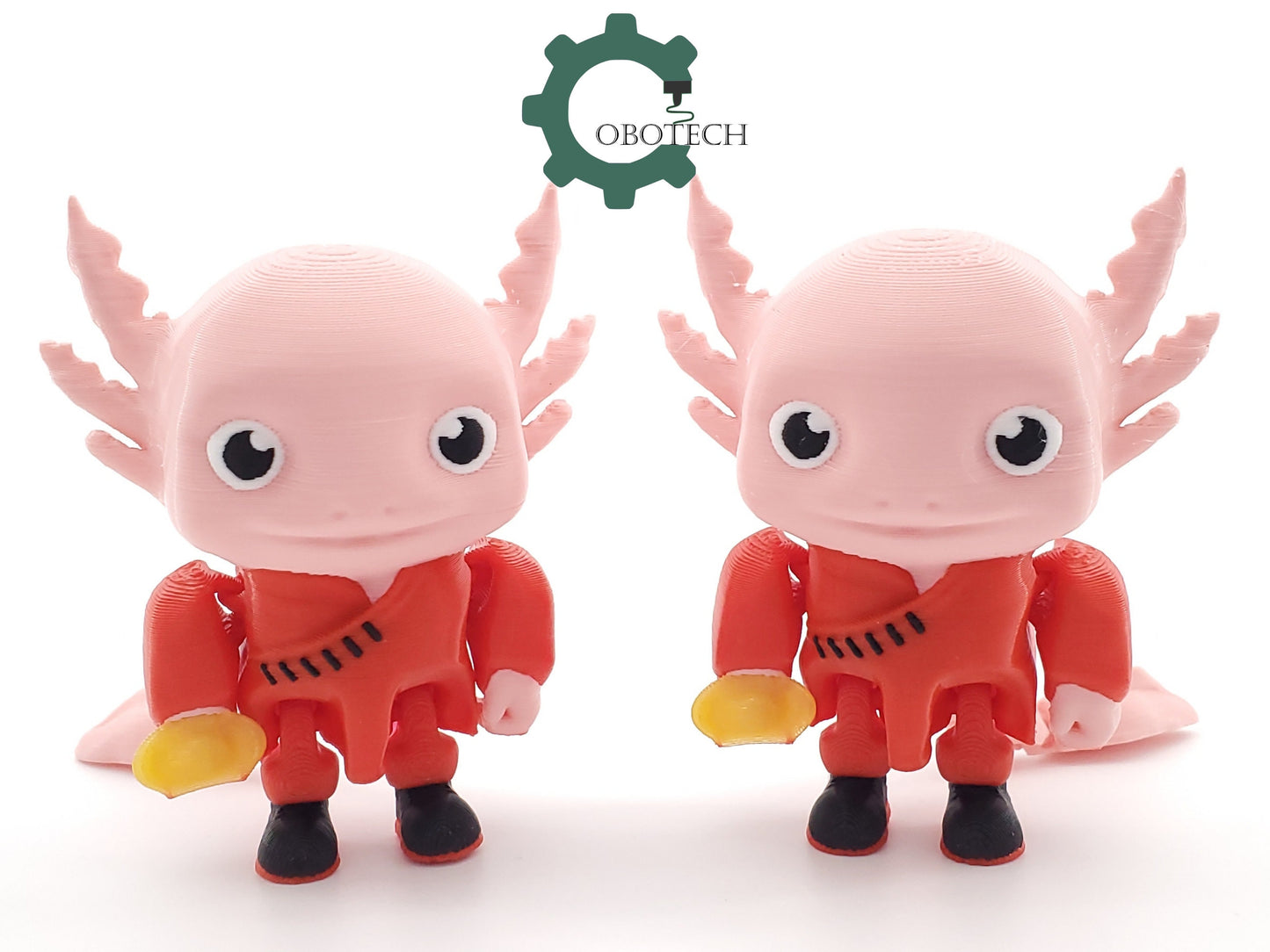 3D Print Articulated Lunar New Year Axolotl by Cobotech, Articulated Axolotl , Fidget Toy, Home/Desk Decoration, Unique Gift