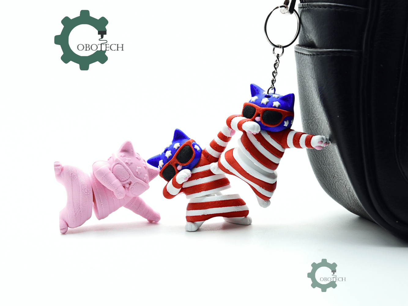 Cobotech-Patriotic Dabbing Cat for July 4th Articulated Keychain_04.png