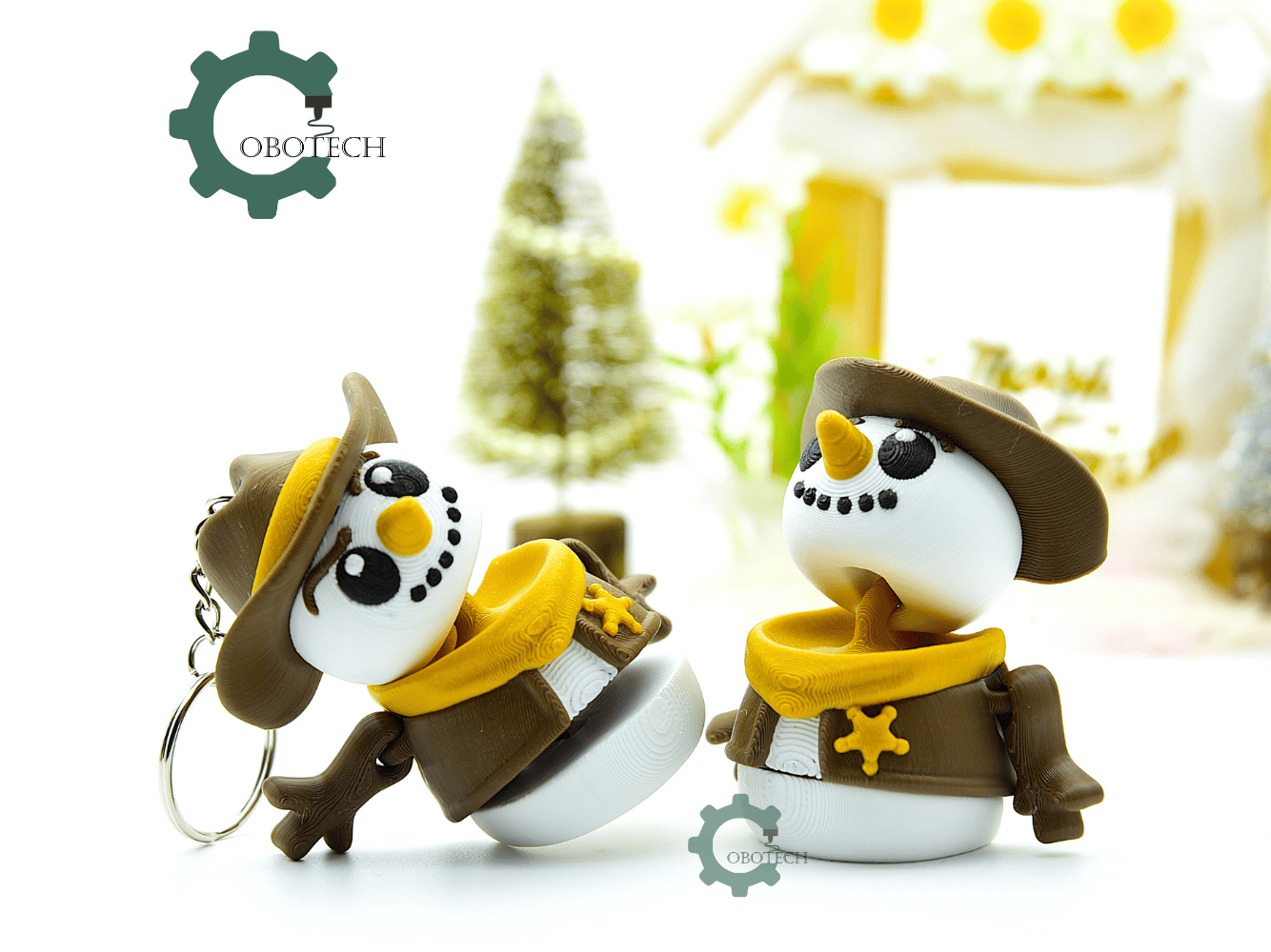Cobotech-Winter Cowboy Snowman Articulated Keychain_08.png