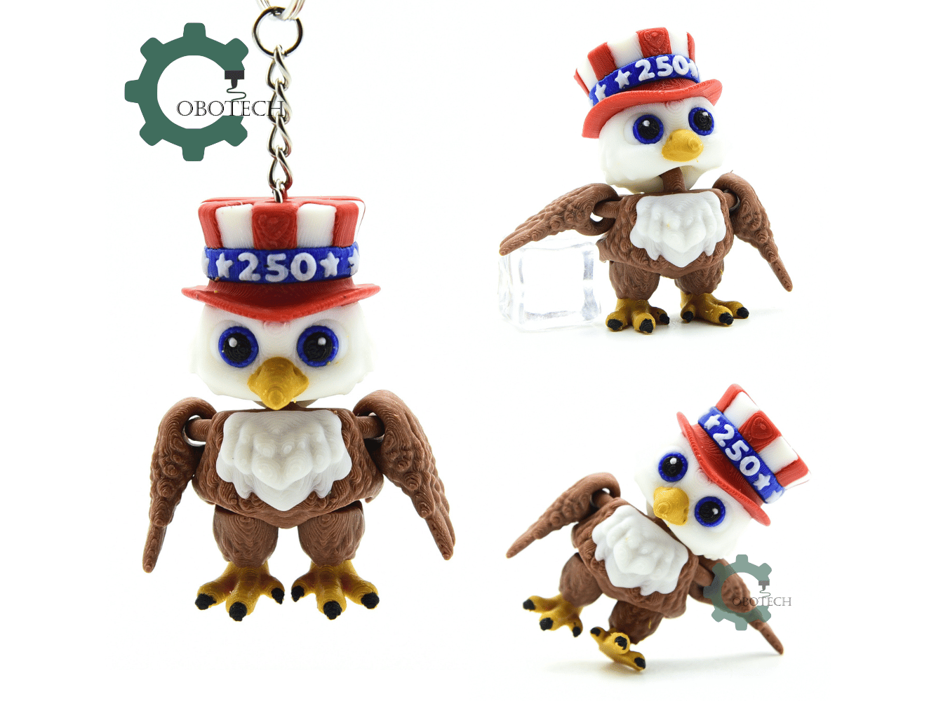 Cobotech-America 250 Eagle for July 4th Articulated Keychain_02.png