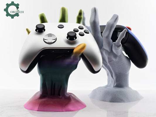 3D Print Zombie Hand Gaming Control Holder by Cobotech - Game Controller Organizer - Desk Home Decor - Cool Gift - Halloween Fall Decor