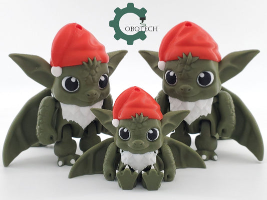 Exclusive Model, Not for sale - Articulated Baby Santa Dragon by Cobotech