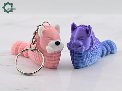 Digital Downloads Cobotech Crochet Heart Dog Keychain - Unique Gifts for Dog Lovers - Cute Keychain Charm - Unique Adorable Keychain Gift