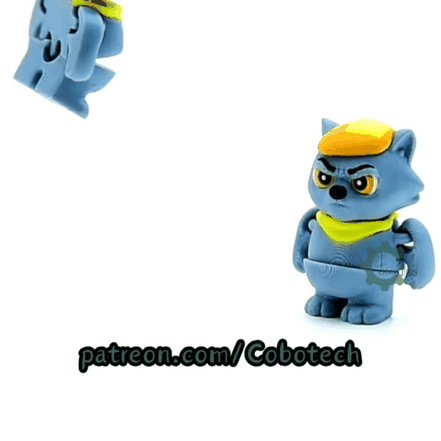 Cobotech-Grumpy Wolf Articulated Keychain_10.gif