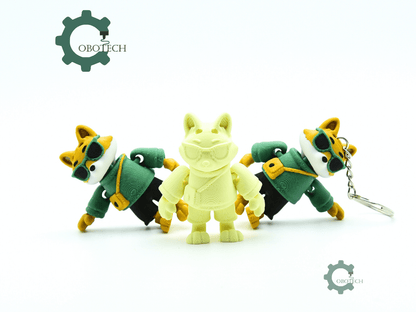 Cobotech-Cool Fox for Animal Lovers Articulated Keychain_07.png