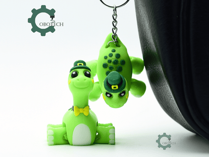 Cobotech-St Patricks Cute Dinosaur Articulated Keychain_05.png